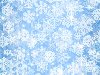 Красивые снежинки на голубом фоне