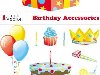 День Рождения вектор - нарисованные дети, торт и воздушные шары