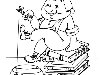 Раскраска Карлсон шалит. Раскраска Рисунок из мультфильма Малыш и Карлсон ...