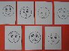 ... карточки со схематическим изображением лиц с различными эмоциями (7см х ...