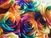 Необычные розы всех цветов радуги – «изобретение» дизайнера Peter Van de ...