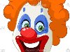 Лицо клоуна - Стоковая иллюстрация