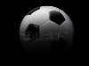Футбол футбол символ на черном фоне представлены черно-белый футбольный мяч ...