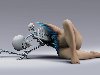 Фото, заставки, картинки на рабочий стол Девушка андроид, скелет.