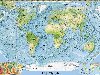 Физическая карта мира на анлийском языке от National Geographic