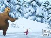 Маша и медведь 10 серия - Праздник на льду. Пришла зима. Маша учится ...