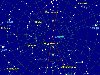 ... показаны направления на основные околополярные созвездия северного неба.