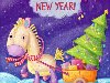 Прикольные открытки на Новый год Лошади