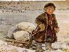 Зимняя старинная русская открытка
