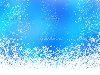 Белые снежинки на голубом фоне - Стоковое изображение
