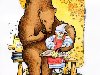Красивый рисунок к сказке про Машеньку и медведя:
