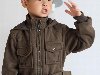 [D6110] Рисунок Мальчика Мальчиков Детей, Детская одежда, пальто, ...