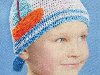 летние шапочки крючком для детей Шапочка-бандана для мальчика связанная из ...