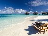 Мальдивы, рай на земле, пляж и море — обои на рабочий стол