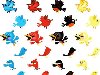 Большой набор вариантов Twitter птичек: 24 иконки, 6 разных стилей, ...