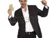 Привлекательный мужчина в костюме с деньгами в руке Фото со стока - 11868777