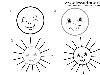 Как нарисовать солнце для детей. 3 вариант солнца. Принцип рисования тот же, ...