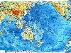 Карта Тихого и Индийского океанов