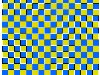 Этот желто-синий квадрат тоже (не) стоит на месте.