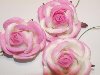 Ярмарка Мастеров - ручная работа Розы макси розово-белые