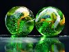 Зеленые шарики обои, фото Красивые шарики зеленого цвета, мини-планеты ...