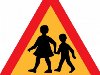 детей пересечения дорожный знак. детей пересечения дорожный знак