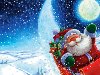 Дед Мороз в санях / 1280x1024