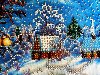 Картина u0026quot;Рождественская сказкаu0026quot; - картины в подарок,картины бисером,зимний ...