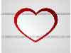 Белое сердце с красным ободком, иллюстрация № 4197238 (c) Александр Пинтюк / ...
