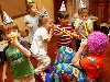 8 феврал Детский сад. День Рождения в детском саду. Дети играют с клоуном