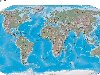 Физическая карта мира-это графическое представление контуров Земли и ...