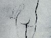 Огюст Ренуар. Натурщица со спины. Рисунок. Карандаш. Ок. 1890 г.