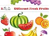Нарисованные фрукты и овощи - векторный клипарт