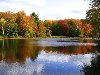 Октябрь, озеро, осень, пейзажи, природа 1600х1200