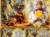 Рамка для Photoshop детям - Сказки осеннего леса, королева осень Childrenu0026#39;s ...