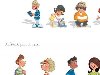 Мультяшные люди и дети в векторе | Cartoon people and children vector