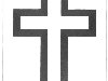 Крест с распятием. Белый крест внутри черного символизирует Божественную ...