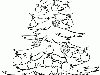 Раскраска новогодняя елка. Из мультфильма Маша и медведь