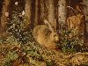 Ганс Гофман. Заяц в лесу. Около 1585. Масло, деревянное панно.