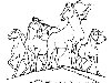 Раскраска Раскраска мустанги, лошади, разукрашка кони, жеребцы, детская
