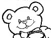 Медведь с бочкой меда картинка контурная. Рисунок контурный с медведем на ...