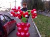 Цветы из воздушных шариков, букеты гелиевых шаров, фигуры из шариков