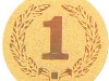 Эмблема-наклейка для медалей u0026quot;1 местоu0026quot;, диаметр 25мм Увеличить изображение