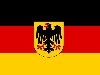 Продается немецкий флаг с изображением герба (Орел) в центре флага.