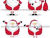 Смешной Дед Мороз в различных позициях, иллюстрация № 3063840 (c) вадим ...