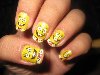 Ногти фаната мультфильма Sponge Bob. Такие красивые ногти! (16 фото)