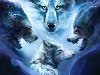1) Белые волки бегут на восток. Свет лунной крови им путь освещает