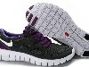 Черно-фиолетовые кроссовки Nike Free Run - 17W