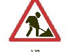 Знак 1.25 “Дорожные работы” устанавливается перед местами проведения любых ...