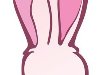 Розовый заяц пришел в гости к моим дорогим кроликам .-.